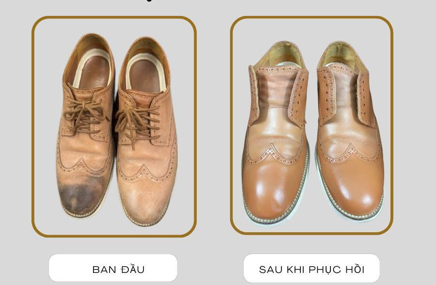 Phục hồi màu giày tây da - Foxpro