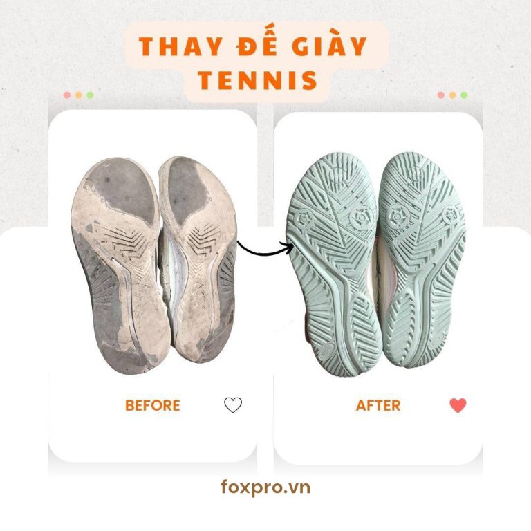 Thay đế giày tennis trước và sau tại Foxpro
